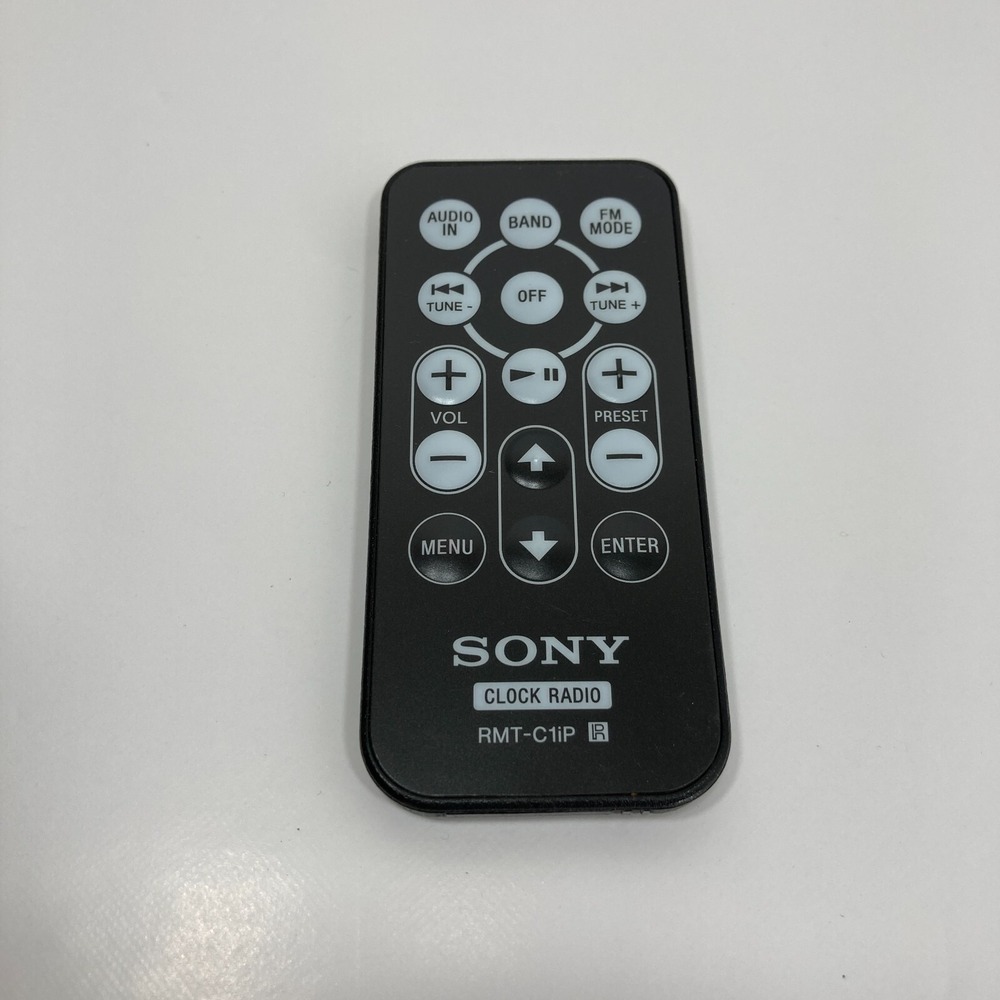 Original Sony RMT-C1iP Alarm Clock Radio Remote Control - TESTED‎ WORKS